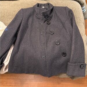 1 Madison Charcoal Women's Pea Coat